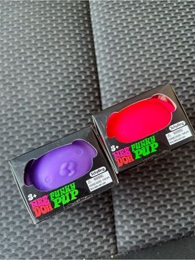 Nee Doh Funky Pup Squishy Toy - Purple & Pink